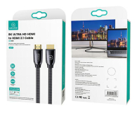 USAMS Kabel HDMI - HDMI 3mUltra HD U67 2,1 8K czarny - 1569078 - zdjęcie 2
